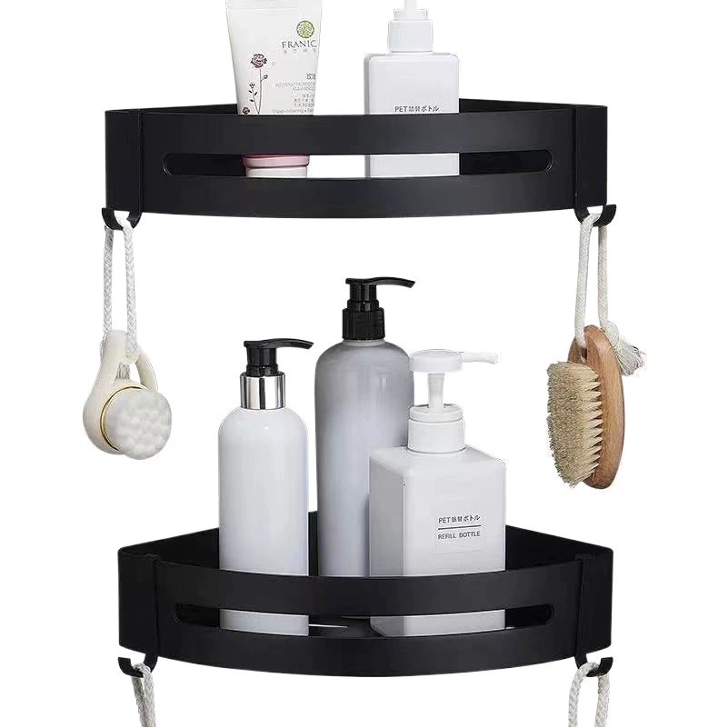 Пространство без перфорации Алюминиевая стойка для хранения Штатив для унитаза Стеллаж для хранения ванной Настенная угловая стойка для унитаза