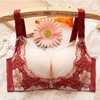 quality goods Wireless Embroidery Underwear Gather Lace Bra comfortable Adjustment type sexy Bras