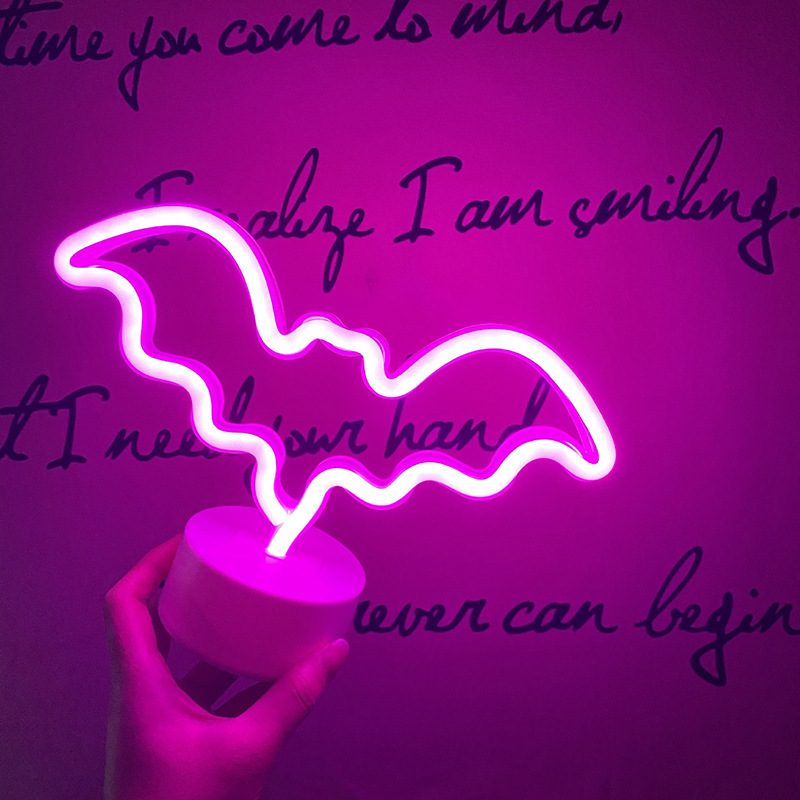 Halloween Light String Luminous Neon Light Bar Shopping Mall Halloween Atmosphere Light Bat Shape Light Decorative Shape Light Halloween Light String Luminous Neon Light Bar Shopping Mall Halloween Atmosphere Light Bat Shape Light Decorative Shape Light