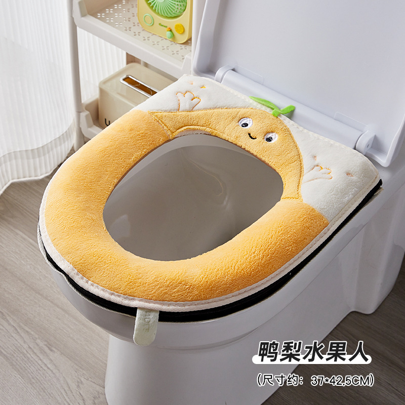Invierno hogar nuevo cojín impermeable esponjoso de inodoro suave cojín de inodoro