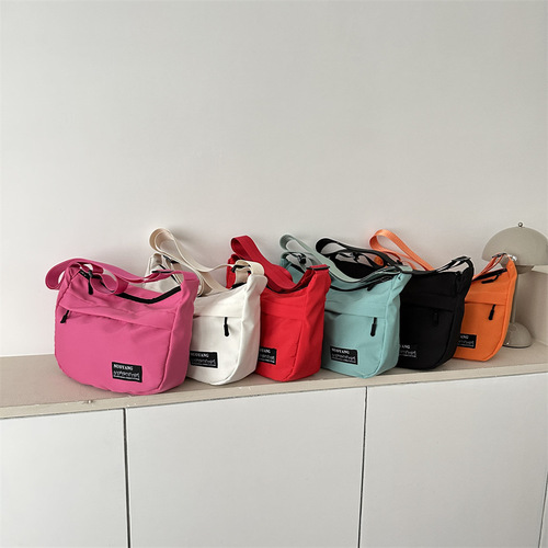 Oxford cloth large-capacity fashionable casual bag  summer new style single shoulder crossbody bag tutoring bag women's trendy bag