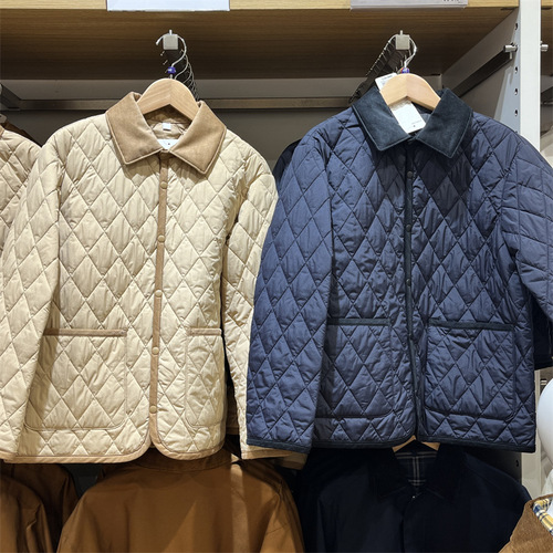 Japanese single children's clothing boys and girls quilted shirt-style jacket cotton winter coat jacket 471392
