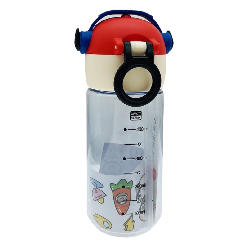 Baijia 5056 fábrica al por mayor nuevo robot estudiante paja taza de agua portátil rebote cubierta hervidor de agua