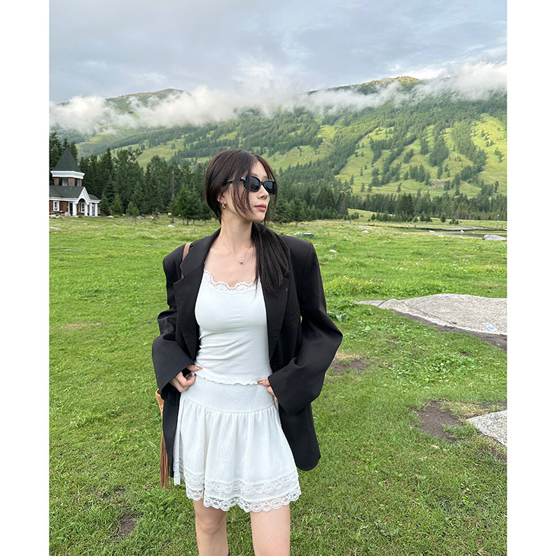 百視旺早秋老銭風クール颯爽気質スーツコート女性の小柄な筋骨感がゆったりしています。