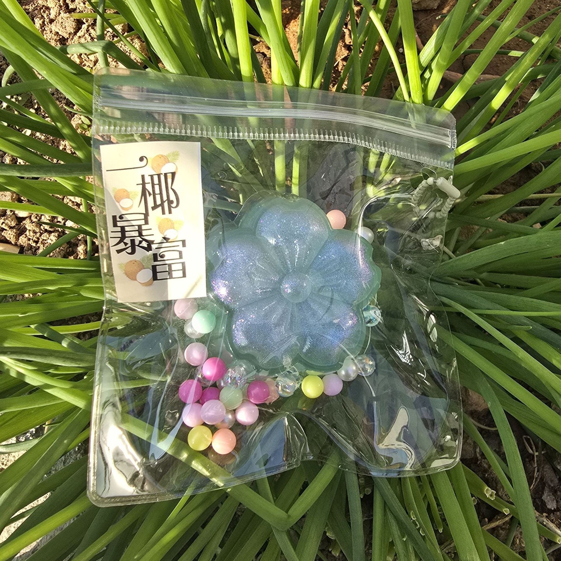 크리스탈 오스만투스 케이크 [그린 골드]