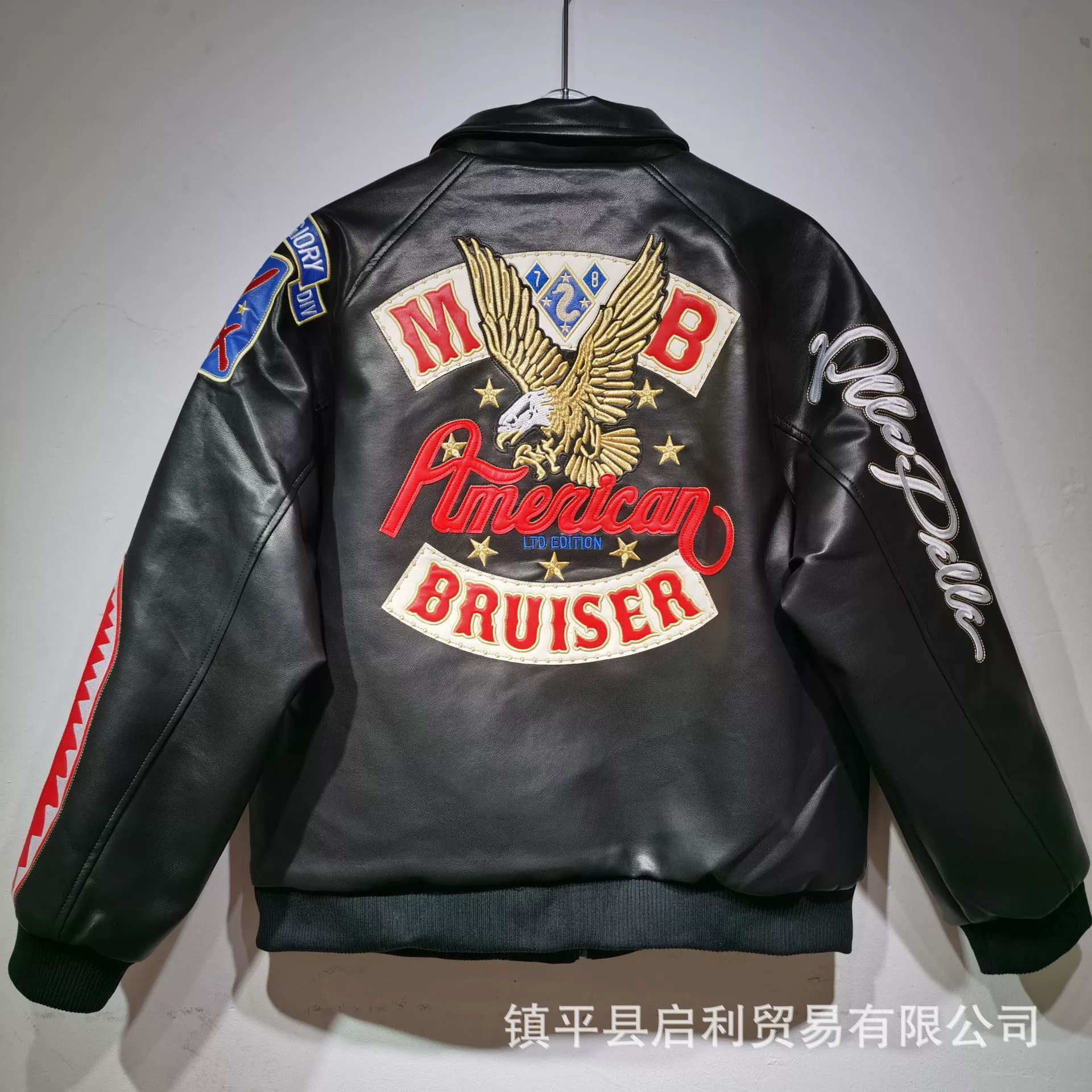 Новая куртка из кожи мотоциклетного стиля Harley для мужчин и женщин, одинаковый стиль с хлопком ретро мотоциклетная одежда тяжелой промышленности вышивка плюс кожаная куртка