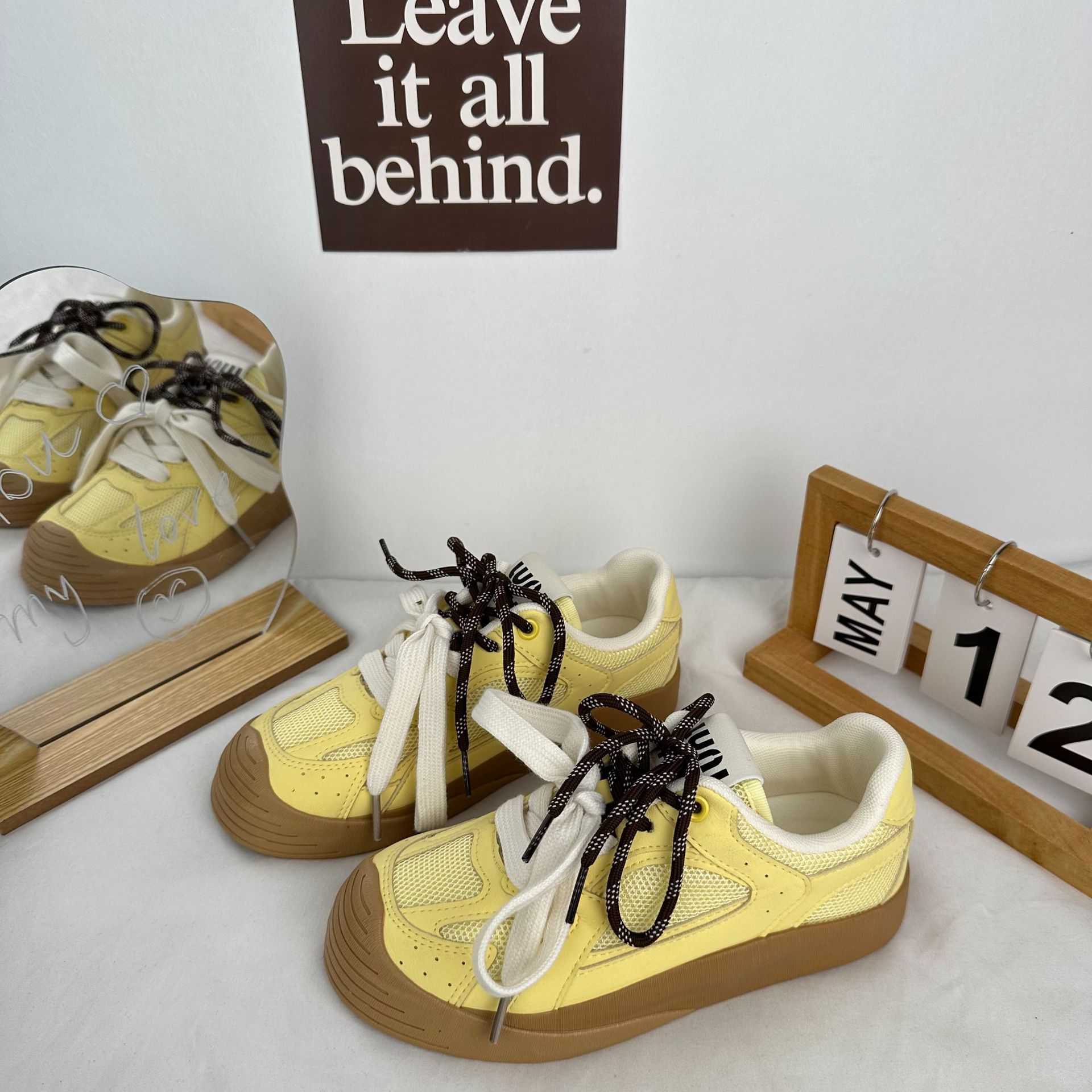 Yuanbo 2024 primavera y verano zapatos de lona transpirables de tela