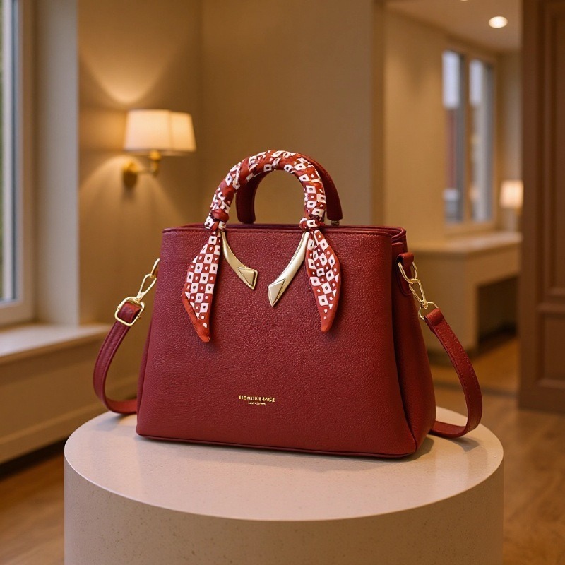 Bolsas de mujer transfronterizas 2025, bolsas de mano de moda de comercio exterior, bolsas de mujer de gran capacidad, bolsas de hombro retro simples.
