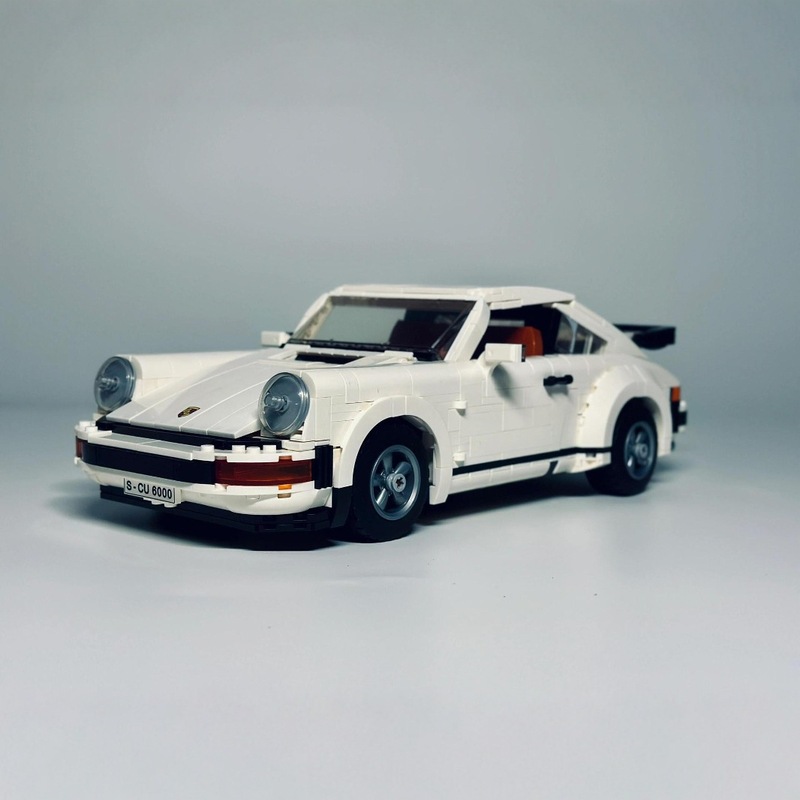 跨境兼容乐高复古保时捷911turbo儿童拼搭跑车积木模型玩具礼物|undefined