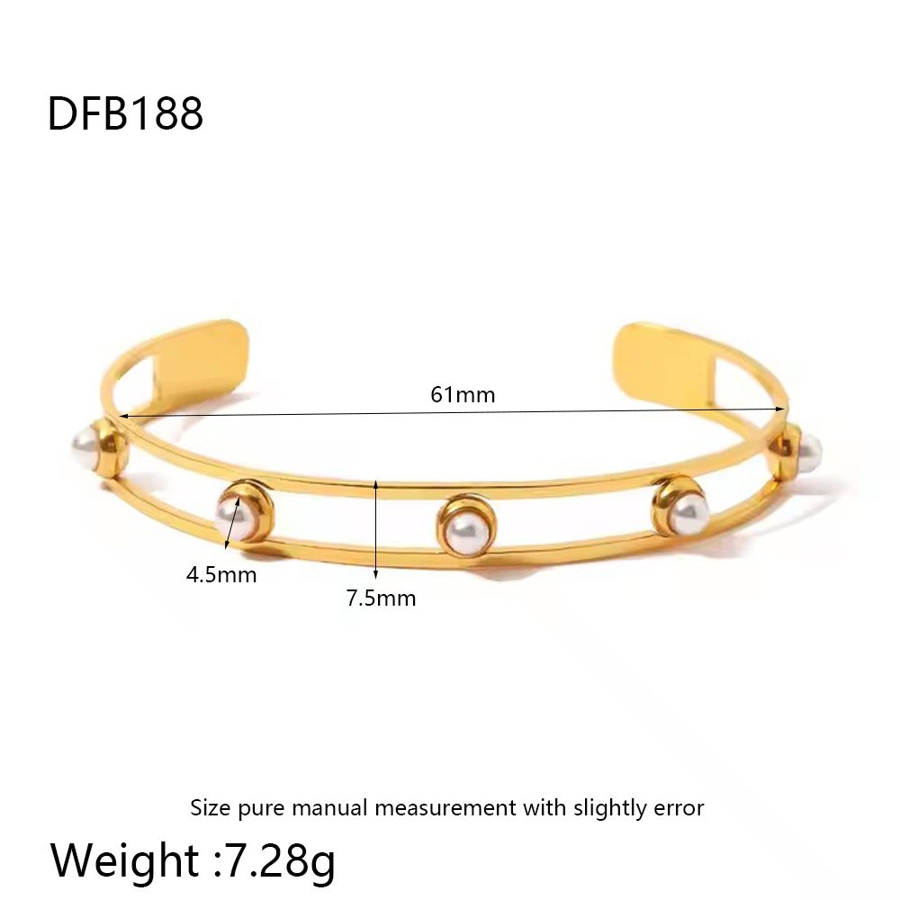 18g Weight 0.03µm-0.05µm Gold Plating Thickness PVD Coated Gold Plating Process 18K Real Gold Plated Plating Material Zircon Inlay Material Bangle Classification 1 Piece Quantity Casual, Holiday, Daily, Street Occasion 304 Stainless Steel Material Geometric Pattern Women's Gender Retro, Classic Style Style Mixed Metal, Plating, Hammered Craft Retro Classic Style Geometric 304 Stainless Steel 18K Gold Plated Bangle In Bulk 6