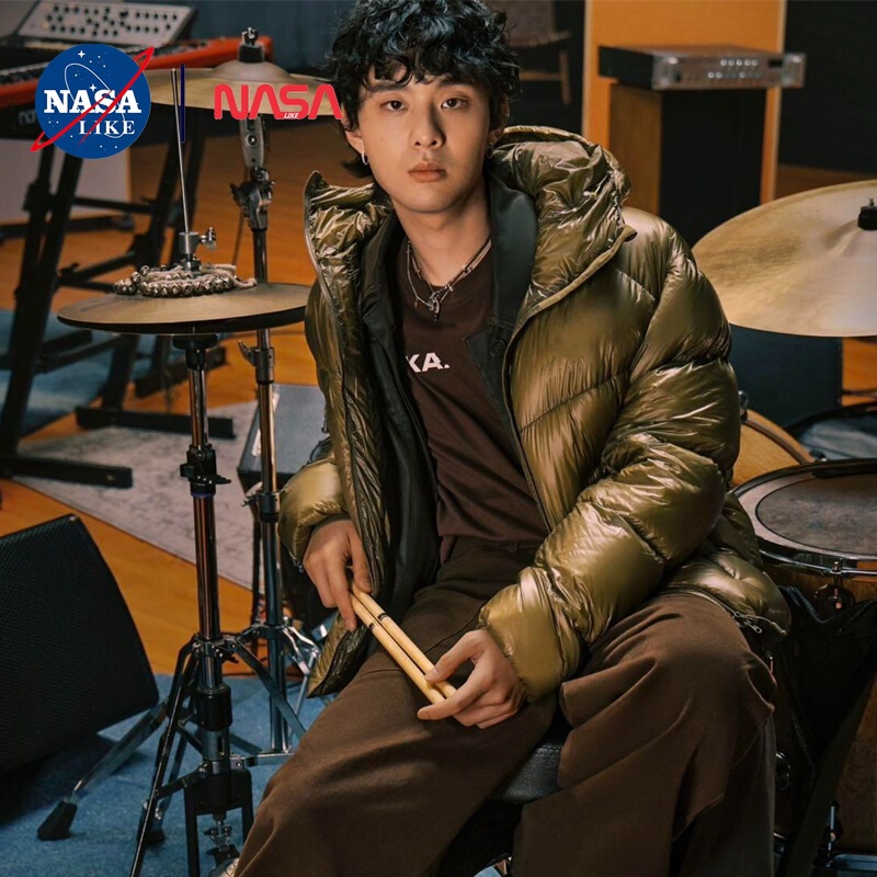 Nasalike Sunstone Kls Same Style 5000Gt Goose down Jacket Couple Style Sports Brown Warm down Jacket Thick