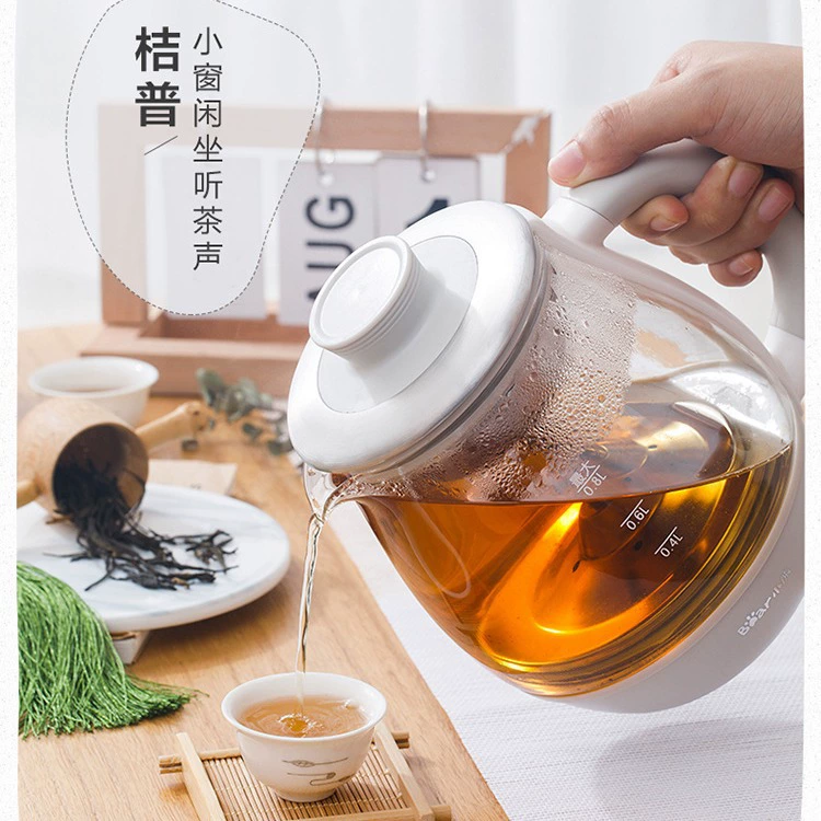 小熊 Glass set for home use, red (black) tea, teapot, fully automatic