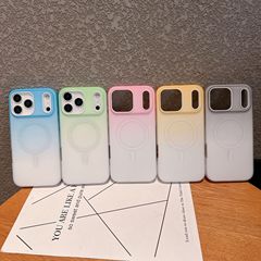 简约纯色二合一磁吸适用iPhone17promax手机壳防摔苹果16渐变壳15