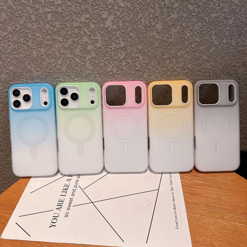 简约纯色二合一磁吸适用iPhone17promax手机壳防摔苹果16渐变壳15|undefined