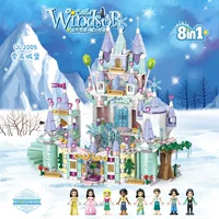 Совместим с LEGO Princess Dream Frozen Windsor Castle Girls' Edition Carriage Friendship Treehouse Building Block Toy