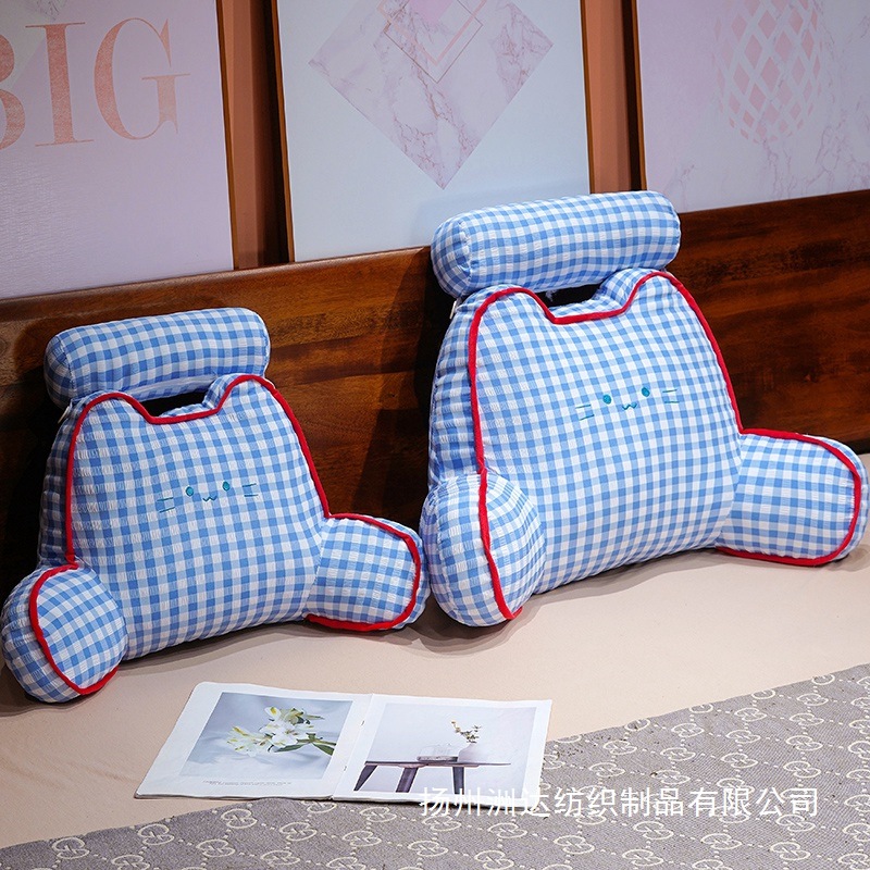 Cojín de Respaldar para Cama y Sofá de Poliéster, Soporte Lumbar para Lectura