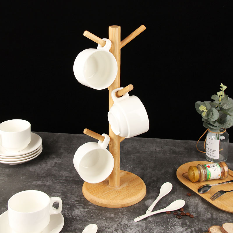 陶瓷咖啡杯歐式酒店自助餐咖啡杯碟白瓷下午茶花茶咖啡杯可加LOGO