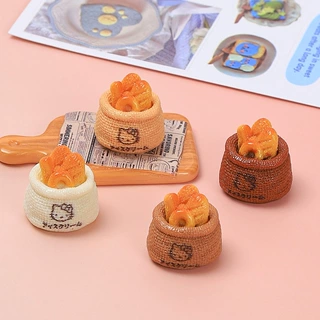 童趣小猫法棍袋子食玩手工diy自制饰品奶油胶树脂配件材料包批发