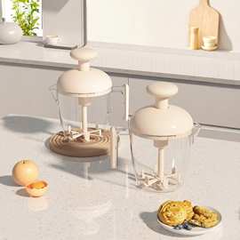 多功能按压搅蛋杯家用搅拌器新款打泡发鸡蛋奶油烘培大容量打蛋器