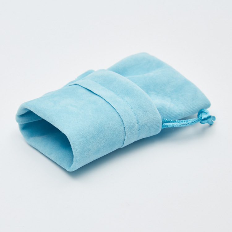 Alcohol Test Strip Scratch-Resistant Dual-Side Flocked Gift Pouch, Colorful Flocked Fabric Bag, Size Optional, Wholesale