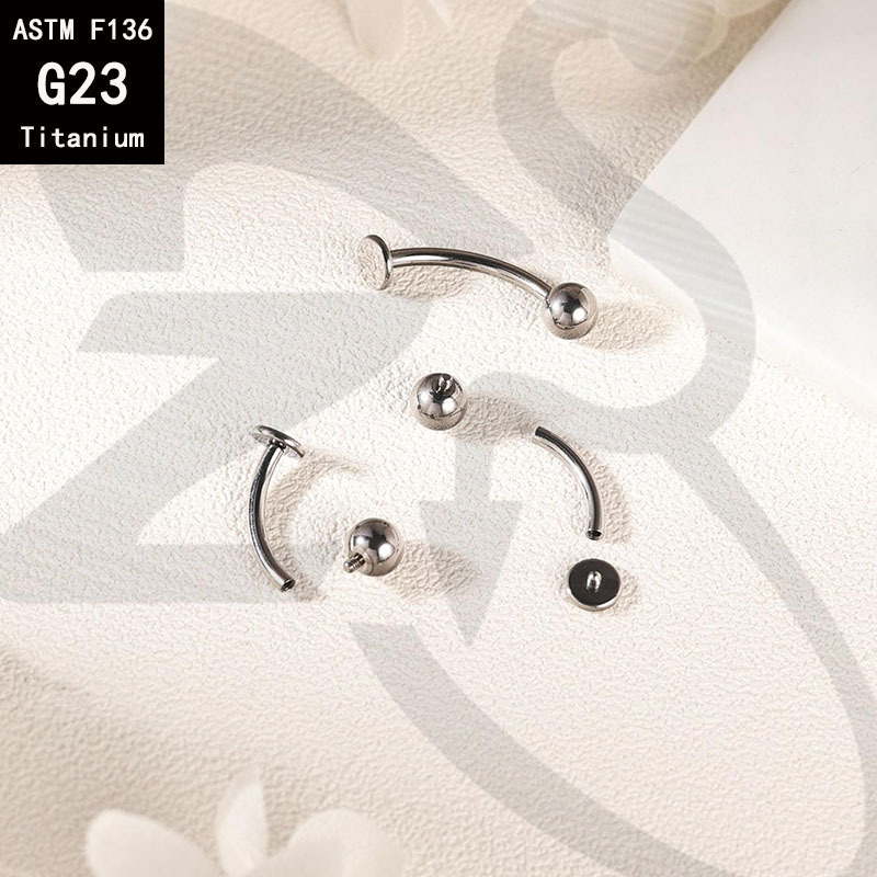 G23 Titanium Pointed Cone Flat Bottom Tiger Tooth Nail Lip Labret Stud F136 Alloy Devil Nail Ear Bone Eyebrow Piercing Jewelry detail image 7