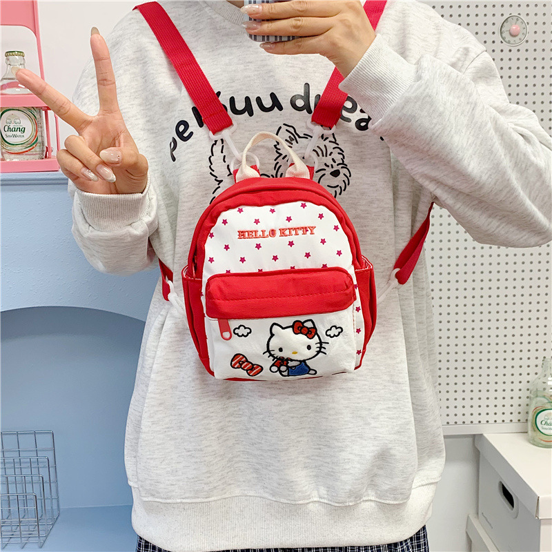 Japanese-Style New Cute Hello Kitty Backpack for Girls, Casual Backpack for Kindergarten Children, Cross-Border Japanese-Style New Cute Hello Kitty Backpack for Girls, Casual Backpack for Kindergarten Children, Cross-Border