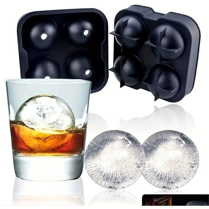 Творческая личность силиконовые кубики льда плесень домашний замороженный ледяной холодильник силиконовый 4 отверстия хоккейной формы оптом