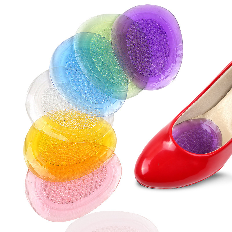 Non-slip shock-absorbing half insoles heels