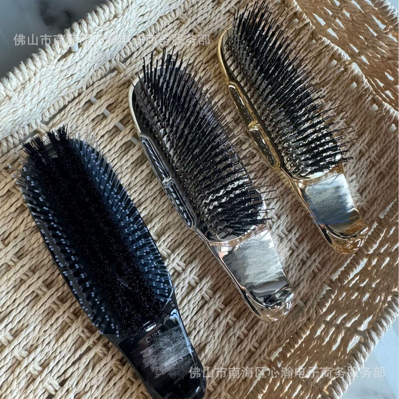 Japanese S-H Comb Cross-Border Recommended Hot-Selling Massage Comb, Upgraded Cleaning Short-Handle Scalp Care Volumizing Comb for Home Use