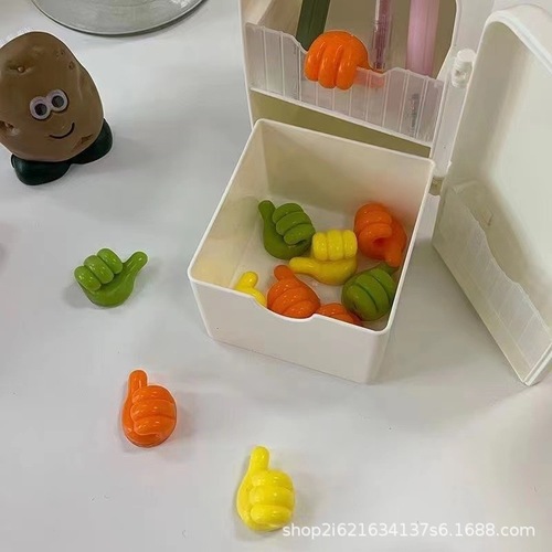 Creative Thumb-Shape Hook: Multi-Functional Data Cable Holder & Wire Organizer—No-Trace, High-Strength Adhesive, No-Hole Required Hook