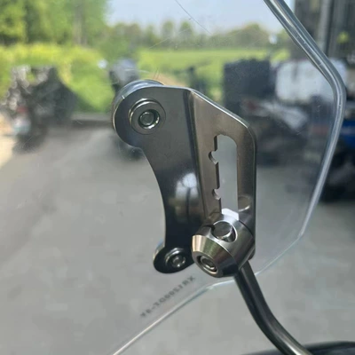 Steel Bracket, Motorcycle front windshield