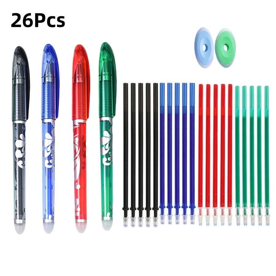 可擦中性笔套装学生可擦笔可擦中性笔摩易擦中性笔针管消热磨水笔