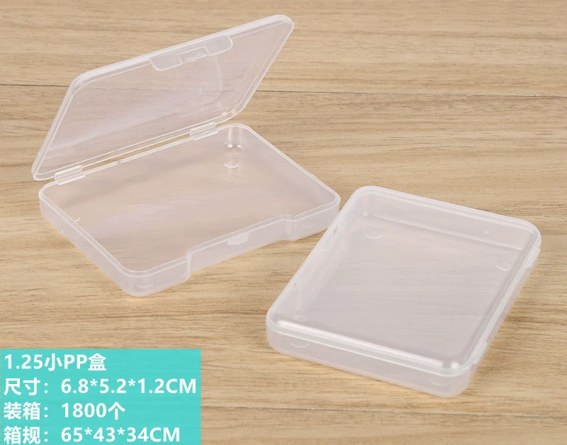 Transparent plastic sponge, storage box, blade
