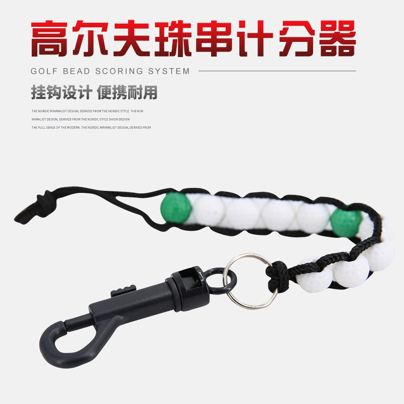 Cuentas transfronterizas de golf Dispositivo de puntuación de oro portátil de plástico muñeca suministros de puntuación Deportes accesorios pequeños al por mayor