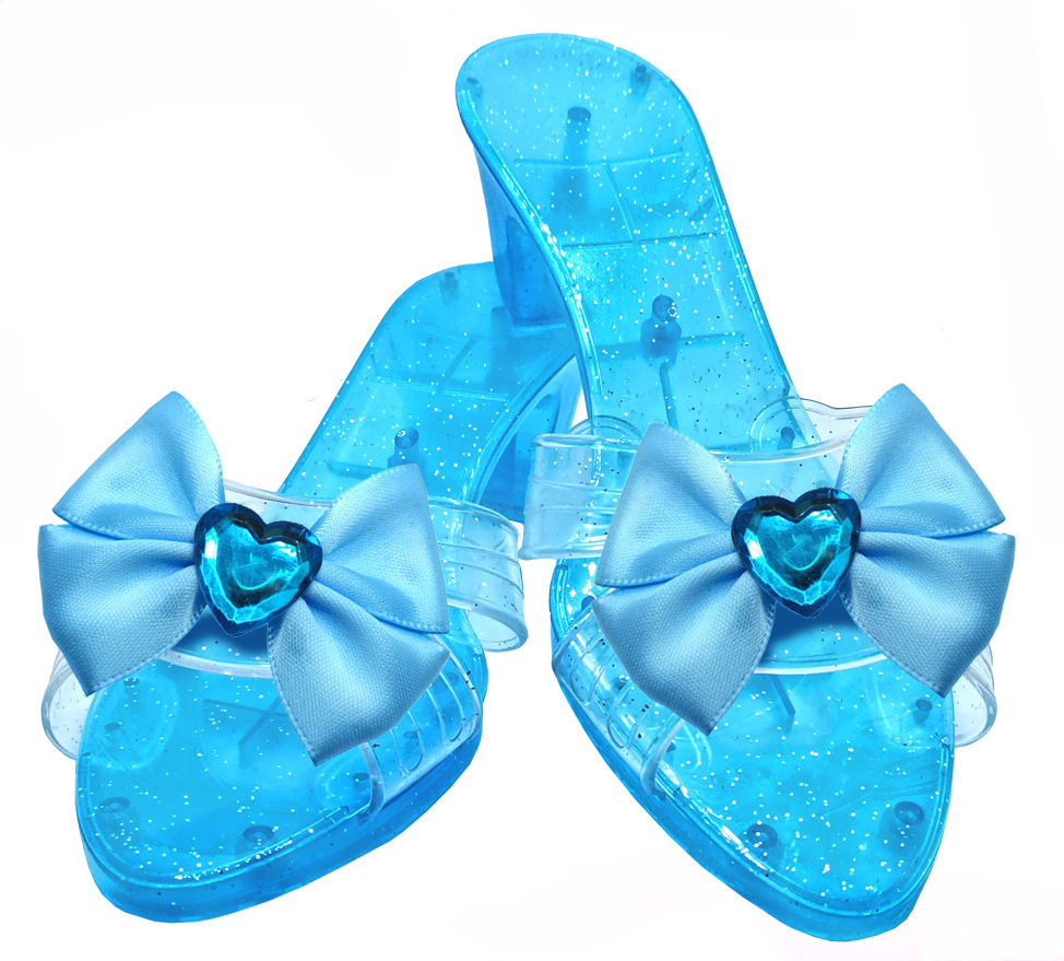 하트 다이아몬드 활 투명 솔 블루