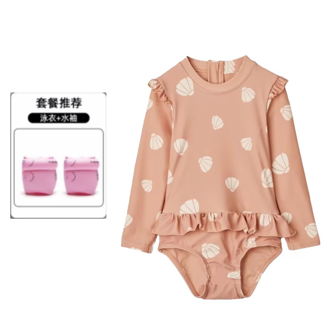 Niños trajes de baño de manga larga de secado rápido para niñas nuevas niñas lindas trajes de baño al por mayor