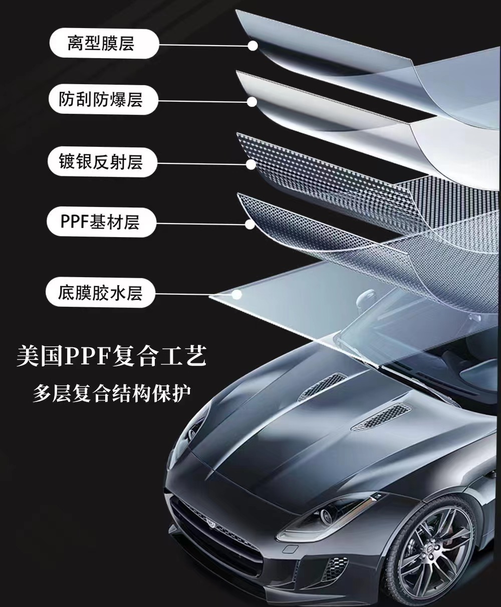 Silver-plated canopy sunscreen heat insulation film roof blackout glass explosion-proof solar film sunroof ice armor car film