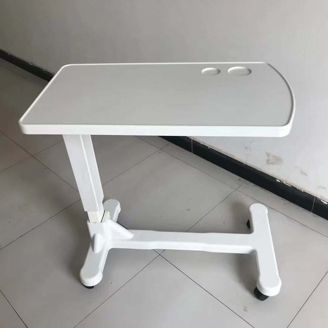 床边餐桌多功能餐桌 液压升降移动餐床 翻转床边桌 豪华移动餐桌