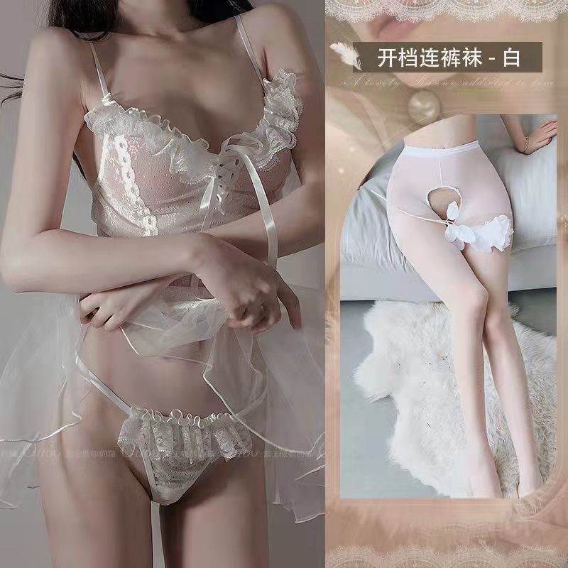 흰색 + 흰색 오픈 양말