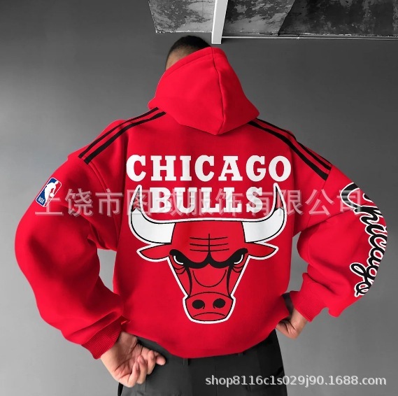 2024クロスボーダーNBAパーカーアウトドアスポーツレジャーバスケットボール服上着ゆるいカップルモデルメーカー直販|undefined
