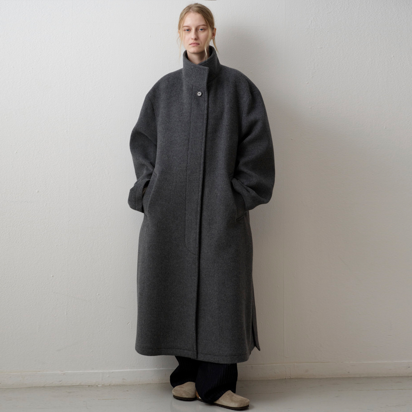 7天 facade pattern毛呢大衣女秋冬季新款高级感慵懒风羊毛外套