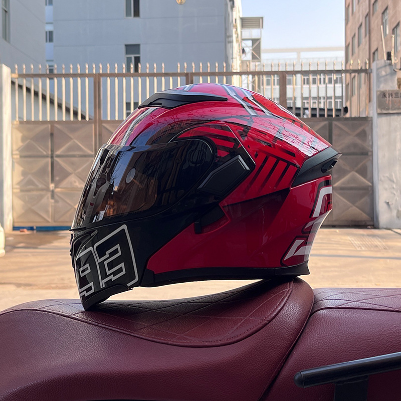 JIEKAI 3C certificado casco de motocicleta para hombres y mujeres casco completo de motocicleta casco de exposición Bluetooth casco de coche eléctrico