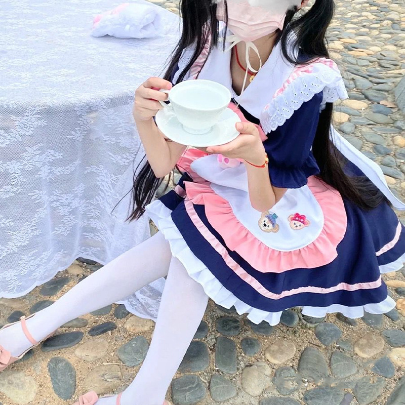 原创日系咖啡厅女仆装 COSPLAY公主裙少女小洋装女装角色扮演制服