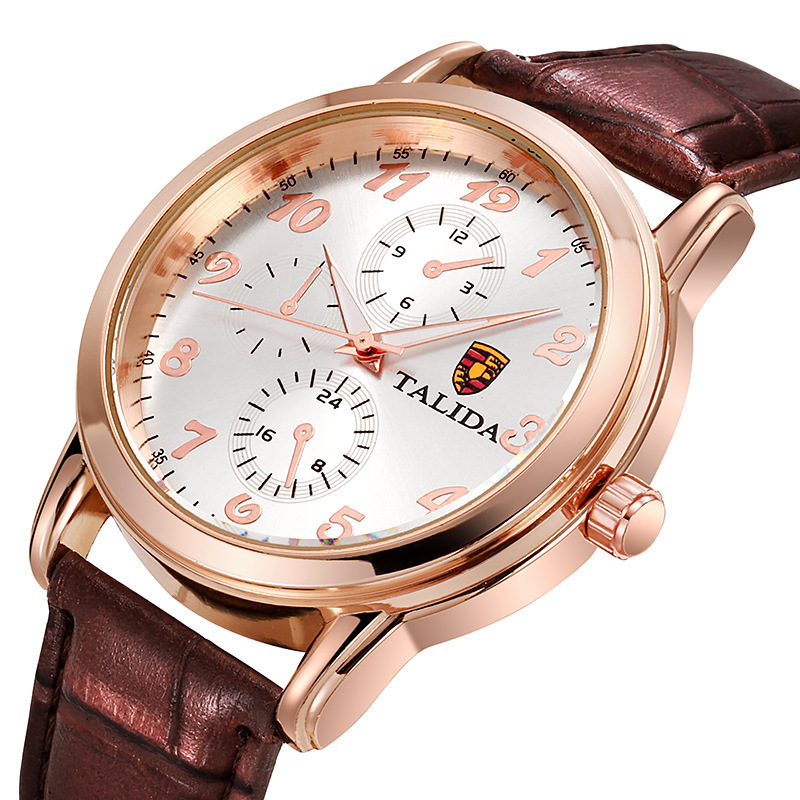Source Factory Douyin Kuaishou Anchor Internet Celebrity Business Waterproof Luxury Men's Watch Belt Quartz Watch Source Factory Douyin Kuaishou Anchor Internet Celebrity Business Waterproof Luxury Men's Watch Belt Quartz Watch