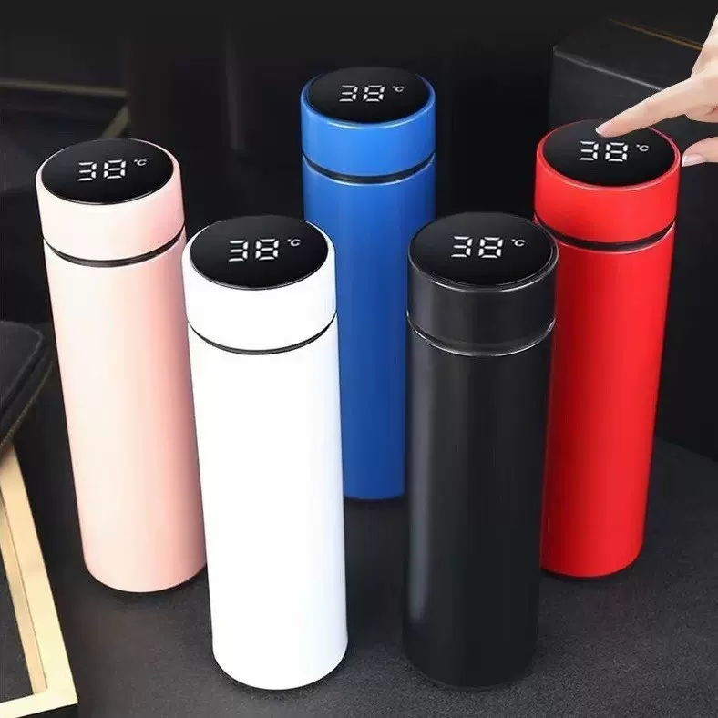 智能保温杯304不锈钢杯子便携车载水杯商务办公杯带温度显示礼品