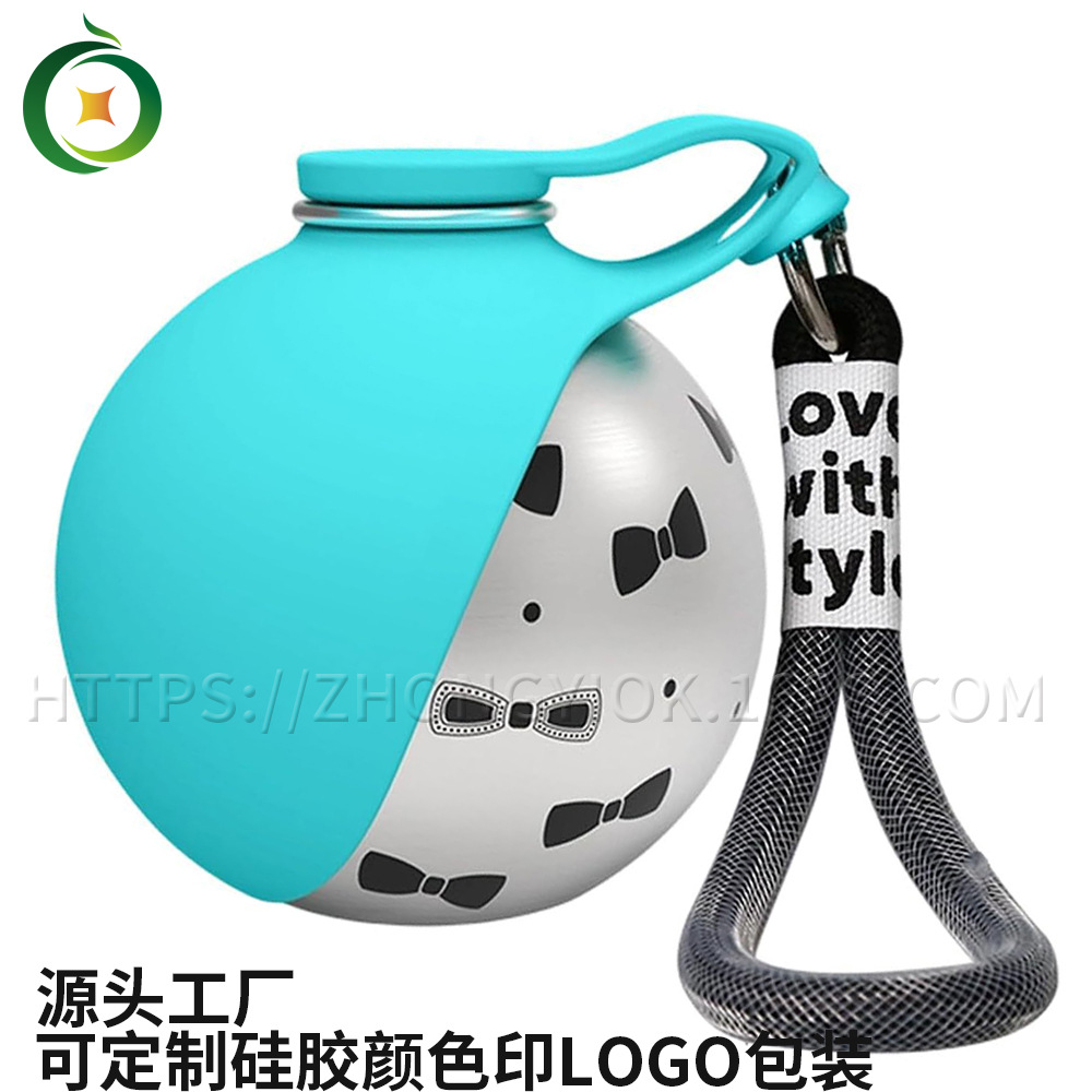 Cerveza de acero inoxidable para mascotas plegable cerveza de silicona para perros y gatos alimentadores de agua al aire libre cerveza de agua portátil para pasear perros