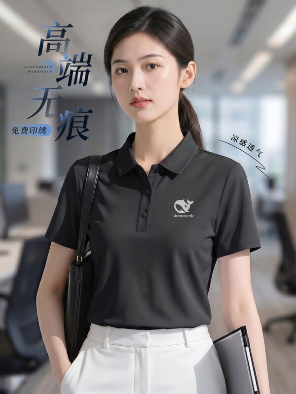 Ice Silk Seamless Polo Shirt with Custom Printed Logo, Summer Corporate Workwear, Short-Sleeved Cultural Shirt, Business Group T-Shirt Ice Silk Seamless Polo Shirt with Custom Printed Logo, Summer Corporate Workwear, Short-Sleeved Cultural Shirt, Business Group T-Shirt