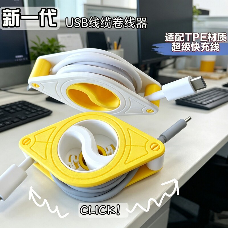 New creative desktop cable organizer for mobile phone charging cables and data cables, cable organizer, cable fixer, and cable winder