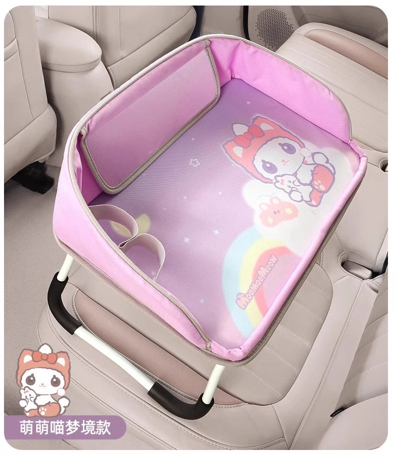 Cat-pulling Car-mounted Small Table Board In-car Front-passenger Folding Table for Children Rear and Rear Seat Eating Artifact Computer Bracket