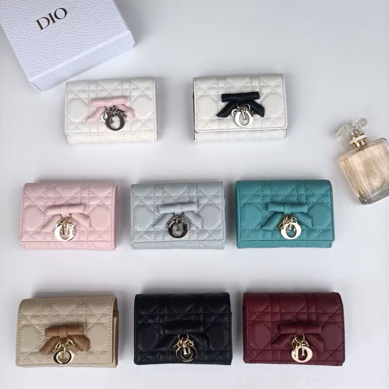 2025 New Style Chanel-Style Quilted Card Holder for Women, Genuine Leather Coin Purse, Fashionable Bowknot, High-End Id Holder 2025 New Style Chanel-Style Quilted Card Holder for Women, Genuine Leather Coin Purse, Fashionable Bowknot, High-End Id Holder